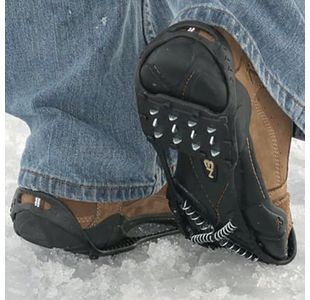 Snow Grips For Shoes Size 4.5-7 Black 397116