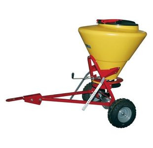 Towable Broadcast Salt Spreader Yellow 130L 407547