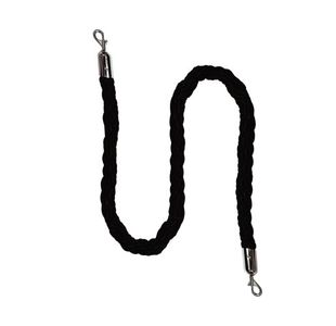 VFM Braided Rope Barrier 1.8m Black/Chrome 421937