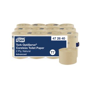 Tork OptiServe Coreless Toilet Paper Roll Natural Pack of 24 472640
