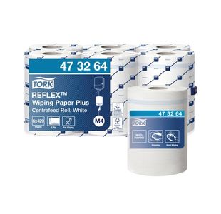 Tork Reflex M4 Centrefeed Roll 2-Ply 150m White (6 Pack) 473264