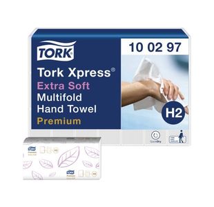Tork Xpress Multifold Hand Towel H2 100 Sheets Per Sleeve White (Pack of 21) 100297