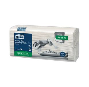 Tork Cleaning Cloth Heavy-Duty Folded 105 Sheets (Pack of 4) 530179