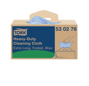 Tork Heavy-Duty Cleaning Cloth Blue (Pack of 120) 530276
