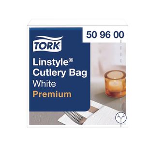 Tork Linstyle Cutlery Bag White (Pack of 50) 509600