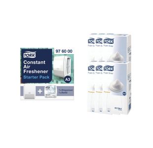 Tork Hand Lotion Foam Soap 800ml (Pack of 6) + FREE Air Freshener Pack