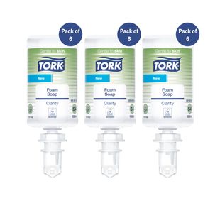 Tork Clarity Hand Wash Foam Soap Refills (Pack of 6) 3For2