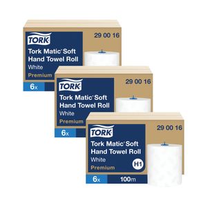 Tork Matic Hand Towel Roll H1 100m White (Pack of 6) 3For2