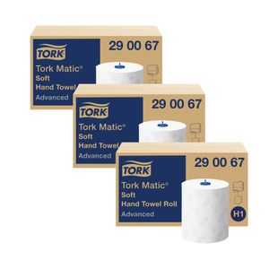 Tork Matic Soft Hand Towel Roll 2-Ply 150m White (Pack of 6) 3For2
