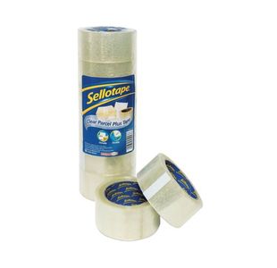 Sellotape Polypropylene Packaging Tape 50mmx66m Clear (Pack of 6) 1445171