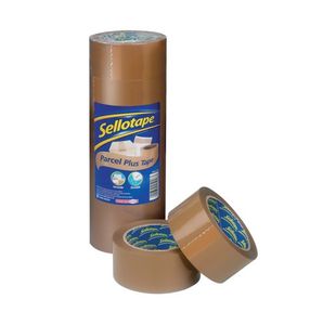 Sellotape Polypropylene Packaging Tape 50mmx66m Brown (Pack of 6) 1445172