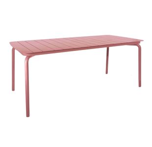 Lark Rectangular Slatted Table 1806mm Aluminium Brick Dust 1043458ND
