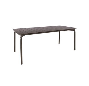 Lark Rectangular Slatted Table 1806mm Aluminium Charcoal 1043460ND