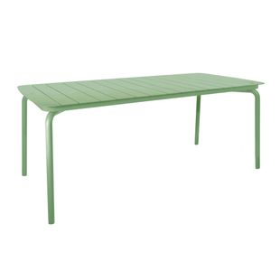 Lark Rectangular Slatted Table 1806mm Aluminium Fair Green 1043570ND