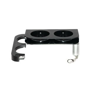 M System Black Double Bracket 165x50x85mm (Pack of 2) SUPCJSI008