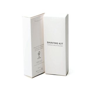 White Boxed Eco Cornstarch Shaving Kit (Pack of 250) I017
