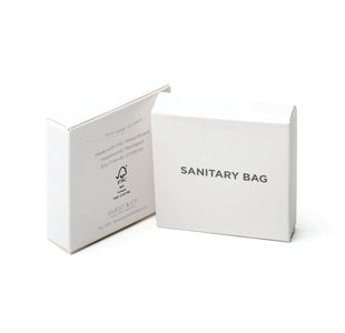 White Boxed Eco Sanitary Bag 130x260mm (Pack of 250) I018