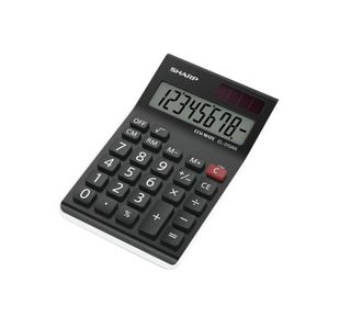 Sharp Black Semi-Desktop Calculator EL310N