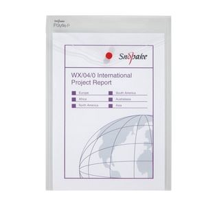 Snopake Polyfile P File Wallet Portrait A4 Clear (5 Pack) 13263