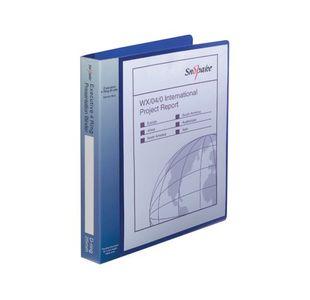 Snopake Executive Presentation 4D-Ring Binder A4 Electra Blue 13387
