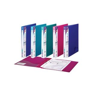 Snopake 2 Ring Binder 25mm A4 Electra Assorted (Pack of 10) 10165