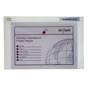 Snopake Polyfile Classic Foolscap Clear (Pack of 5) 11154X