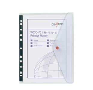 Snopake Polyfile Ring Binder Wallet A4 Clear (Pack of 5) 12566