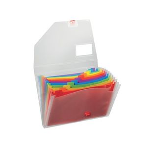 Snopake Rainbow Expanding Organiser A4 15768