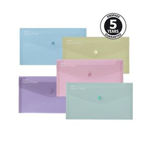 Snopake Reborn Polyfile DL Assorted (Pack of 5) 15908