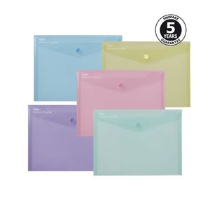 Snopake Reborn Polyfile A5 Assorted (Pack of 5) 15910