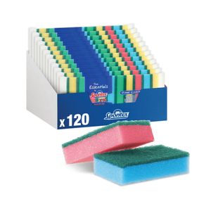 Spontex Sponge Scourer x10 Scourers Pack of 12 19400209