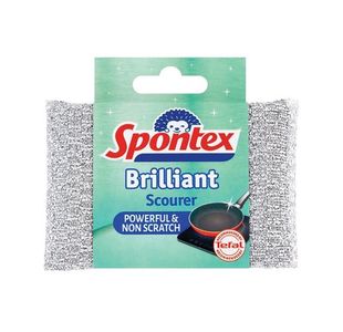 Spontex Brilliant Scourer Pad Silver Non-scratch 31600328