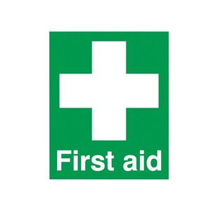 Safety Sign First Aid Sign PVC 100x250mm FA00607R