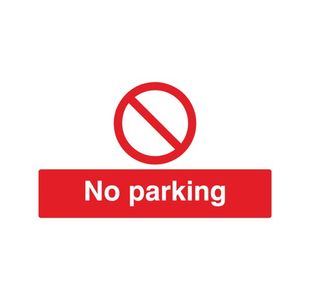 Safety Sign No Parking 300x500mm PVC ML01929R