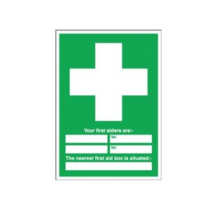 Safety Sign First Aid 600x450mm PVC E91A/R