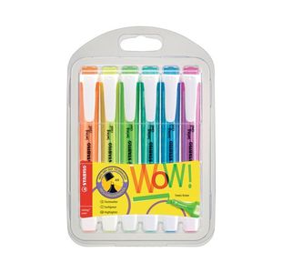 Stabilo Swing Cool Highlighter Wallet Assorted (Pack of 6) 275/6-3