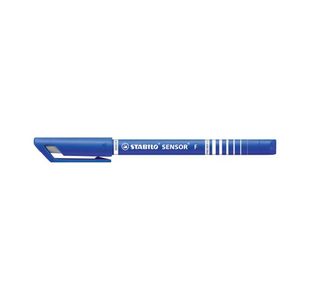 Stabilo Sensor Cushion Tip Fineliner Pen Blue (Pack of 10) 189/41