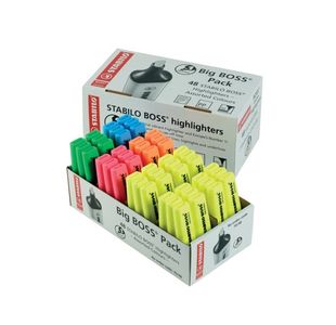 Stabilo Boss Original Highlighter Assorted (Pack of 48) 70/48-1