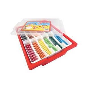 Stabilo Trio Thick Colouring Pencils Triangular Shaped Assorted Classpack (Pack of 96) 203/96