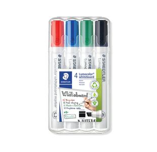 Staedtler Lumocolor 351 Drywipe Marker Assorted (Pack of 4) 351 WP4