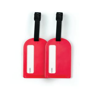 Status Travel Luggage Tags Red (Pack of 2) SLUGGAGETAG2