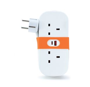 Status 2 Way Euro Travel Socket 1.4 Metre S2W1.4MUSBEU1