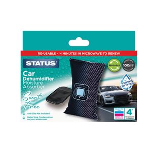 Status Scent Free Reusable Car Dehumidifier Black DEHUMIDCARSF1