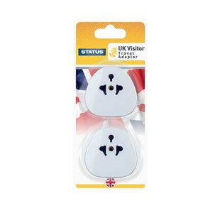 Status UK Travel Adaptor (Pack of 2) SUKVISTA2PK4