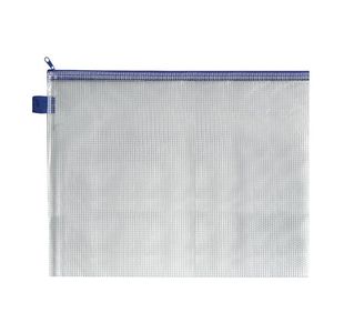 BDS Mesh Zip Bag 360x275mm Blue Zipper (Pack of 5)