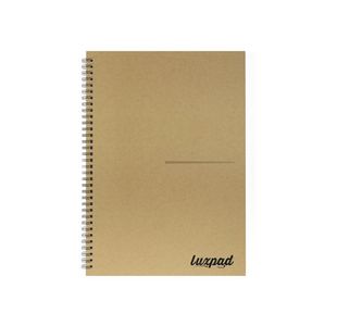 Silvine Luxpad Recycled Hardback Kraft Notebook 160pp A4 THBPINA4KR