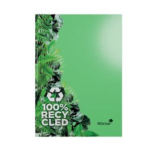 Silvine Premium Recycled Casebound Notebook Lined 120 Pages A4 R107