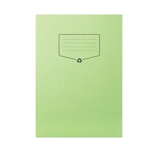 Silvine Recycled Exercise Book Lined with Margin 64 Pages A4 Green (Pack of 10) EXRE102