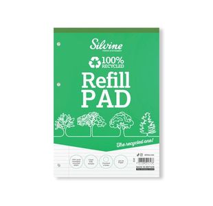 Silvine Everyday Recycled Ruled Refill Pad A4 (6 Pack) RE4FM-T