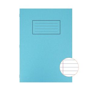 Silvine Exercise Book A4 Ruled with Margin Blue (10 Pack) EX108